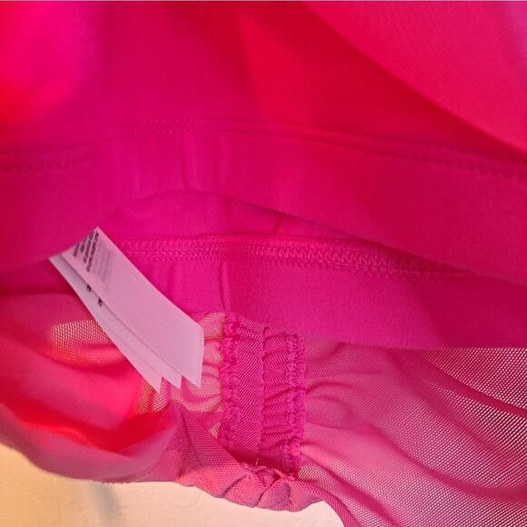 EleVen by Venus Williams Women’s XS Hot Fuscia Pink Rebel Midi Tank Rushed Bra - Picture 2 of 7